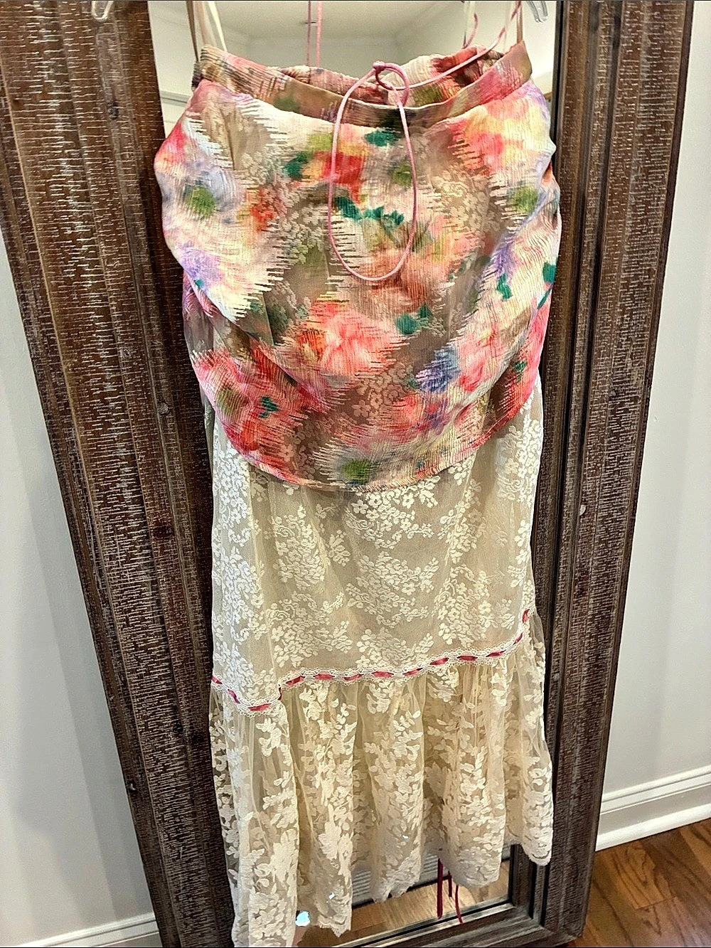 Lace made Floral Lace Set NWT